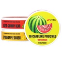 LyvWel 72mg Caffeine Energy Pouches – Watermelon, Red Gummy Bear, Ananas Crush – Juicy Clean Energy con Guarana – 3-Pack (48 Total Pouches)