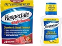 Kaopectate anti-Diarrheal Soft Chews 24 conte e upset Stomach Relief Liquid 11 Fl Oz