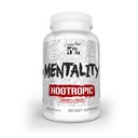 5% Nutrition Rich Piana Mentality Nootropic Blend | Brain Booster Supplemento per Performance, Memoria, Mental Clarity | Ginseng, Ginkgo, L-Teanine, Choline, Huperzine, 60 capsule (30 giorni di alimentazione)
