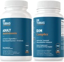 Dr. Tobias Adult Multivitamin & DIM Complex, Supporta energia, Equilibrio Immune e Ormone per Uomini e Donne con 42 Frutta & Verdura, BioPerine, Broccoli Extract & Calcium, Non OGM
