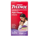 Medicina liquida della sospensione orale del tilenolo dei neonati con acetaminofene, riduttore della febbre del bambino e rilievo del dolore per i dolori minori e i dolori, gola del dolore, mal di testa & Toothache, aroma di uva, 1 fl. oz