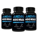 Supporto di testosterone Andro400 per uomini e donne – Tongkat Ali, L-Arginina & L-Citrulline – Energia, Vitalità & Performance – 180 capsule, 180 giorni di alimentazione