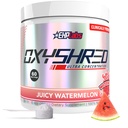 EHP Labs OxyShred Pre Workout Powder - Polvere pre-allenamento con L Glutamina e Acetil L Carnitina, Energy Boost Drink - Acquemelon succoso, 60 Serve