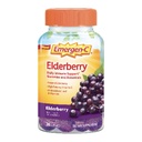 Gummies Emergen-C Elderberry, Elderberry Immune Support Natural Flavors with High Potency Vitamin C, Back to School Essentials - 36 Count