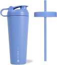 HydroJug in acciaio inox Shaker Cup 24oz - Perfetto per Protein Shakes, Bevande pre-allenamento, Caffè freddo - Easy Blending, Aspirapolvere isolato, Cup Holder Compatibile, BPA Free - mantiene il tempo per ore
