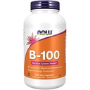 NOW Integratori, Vitamina B-100, Produzione Energetica*, Salute del Sistema Nervoso*, 250 capsule di Veg