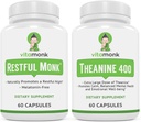 VitaMonk Sleep Blend e L-Theanine: Melatonin Free Sleep Aid & Relaxation Bundle