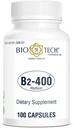 Bio-Tech Pharmacal B2-400, 100 capsule – Integratore Naturale – Supporta Clarity e Produttività – No Dairy, Fish, Gluten, Pesce, Pesce, Pesce conchiglia, GMOS, & Soy – Nessun colore artificiale