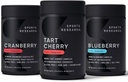 Concentrato di Ciliegie di Tart di Ricerca Sportiva (da Montmorency Tart Cherries), Cranberry Fruit Complex (con Pacran & Vitamins C & E) & Whole Fruit Blueberry Concentrate (da Blueberries Organic)