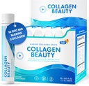 Nutra svedese - Collagen Beauty | 10.000 mg Integratore liquido di collagene marino idrolizzato - 30 x 25 ml Shot giornalieri | Acido ialuronico e vitamina C per sostenere capelli sani, pelle, unghie | Senza zucchero