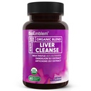 BioEmblem USDA Organic Liver Cleanse - 80% Silymarin Milk Thistle Extract for Liver Health and Liver Function with Dandelion & Artichoke Extracts - 100% Vegan, Non-GMO - Herbal Liver - 60 Capsule