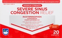 Rite Aid Severe Sinus Medicine and Nasal Decongestant, Maximum Strength - 20 Caplets | Sinus Relief | Dolore al dolore | Multi-Symptom Cold and Flu Medicine | Severe Cold & Sinus Medicine for Adults