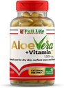 Aloe Vera + Vitamina E, 60 capsule Breakable - idratante, anti-invecchiamento - cura della pelle sana