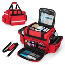 Damero Professional Sacchetto Medico Vuoto, Primo Risponder Trauma Bag con Dividers staccabile per la salute domestica, EMT, EMS, Rosso (Bag ONLY)