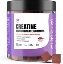 Creatina Gummies - Creatina Monoidrato Gummies per Uomini e Donne - 5g di Creatina Monoidrato per Serving- Aumentare messa a fuoco, resistenza, resistenza -Build Muscle, Sugar Free,Vegan, Non-OGM 120 Ct