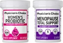 CHOICE Totale Donne Menopausa Supporto Bundle - Donne Probiotico 60ct + Menopause Probiotico 30ct