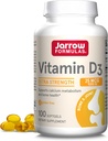 Jarrow Formulas Vitamin D3 25 mcg, Integratore alimentare, Bone e Joint, Supporto per la salute immunitaria e il metabolismo del calcio, 100 Softgels, alimentazione di 100 giorni
