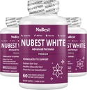 NuBest White - Supporta la pelle bella e radiante con Glutathione, Estratto di cardo di latte, L-Cysteine, Erbe Preziose e Vitamine (3 Pack)