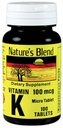 La vitamina K 100Mcg della miscela della natura 100 Ct