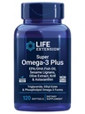 Estensione della vita Super Omega-3 Plus EPA/DHA Fish Oil, Sesame Lignans, Olive Extract, Krill & Astaxanthin - Heart, Brain & Joint Health Support - Gluten-Free, Non-GMO - 120 Softgels