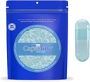 Capsuline Spirulina Colorato Dimensioni 0 Empty Vegan Capsule Blu/blu - 100 Conte - Capsule Pillole Vuoto Vegetariani - DIY Verdura Capsule Filling - Veggie Pillole Capsule - Kosher e Halal Certificato