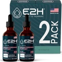 Integratore di allattamento E2H e supporto di allattamento - Supplemento di lattazione liquida - Contiene fieno greco, cardo del latte, finocchio e altro ancora - No alcool - Vegan - (2 bottiglie)