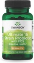 Swanson Dr. Stephen Langer's Formula - Probiotico naturale w/Prebiotic FOS - Integratore 16-Strain Promuovere il supporto digestivo w/ 3.2 miliardi di CFU per capsula - (60 capsule vegetali)