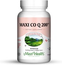 Maxi Salute CO Q10 200mg - Coenzyme Q10 Supplemento - Salute del cuore - 60 capsule - Kosher