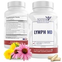 Lymph MD - Lymphatic Drainage Supplement - con Bromelain, Echinacea, Burdock Root, Dandelion, Rutin, Kelp & More - Lymph System Support for Women & Men - 60 Capsule
