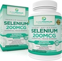 PurePremium Selenium 200mcg Supplemento - L Selenomethionine Minerale Essenziale - Supporto giornaliero per tiroide normale, Immune System| Funzione Prostatica Normale - 3 mesi di alimentazione - 100 capsule