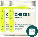 Cheers Hydrate | Soluzione di riidratazione orale | Elettroliti per l'idratazione rapida | Lime Lime Flavor | 24 Serve | Integratore elettrolitico con sodio, potassio, glucosio