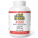 Fattori naturali, MSM, Supporta giunti sani, capelli, pelle e unghie, 180 capsule