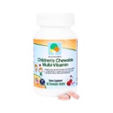 Raise Them Well Tasty Chewable Kids Multivitamin, All-Natural Colors, Sapori & Dolci, Vitamine Essenziali Quotidiane per Bambini, Vitamine Facile da Chew, Fragola