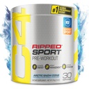 C4 Ripped Sport Pre Workout Powder Arctic Snow Cone - NSF Certificato per lo sport + Sugar Free Preworkout Energy Supplement per gli uomini e le donne - 135mg Caffeina + Perdita di peso - 30 Serve