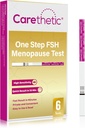 [6 Pack] Carethetic Menopause Test Kit - Rapid FSH Test Strips for at-Home Menopause Stage Monitoring, Risultati ad alta sensibilità