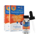 Hyalogic Synthovial Seven Liquid Hyaluronic Acid – Vegan Oral Joint & Skin Supplement, Alto Peso molecolare, Pure Hydration Support Supplements, 1 oz (2 Pack)