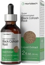 Horbäach Black Cohosh Root Tincture | 2 fl oz | Liquid Extract | Alcohol Free Herb Drops | Vegetariano | Non OGM, Gluten Free Supplement