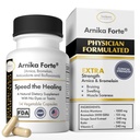 Arnika Forte Capsules – Riduttore di Gonfiore e Bruciante Dopo Chirurgia e Trattamenti Estetici, Antiossidanti & Bioflavonoidi, Arnica 1000mg, Bromelain 125mg 3000GDU - 14 Capsule