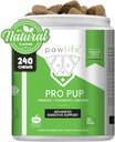 Probiotici per cani - Rilievo di diarrea, Gut Health Support, Rilievo di costipazione, Supporto per la salute digestivo - Probiotici per cani consigliati Vet - 240 Chews Morbide che amano i cani - Sapore di zucca