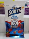 Gummie DHA di Scott, Sapore di fragola, 15s, Vitamina D,Essenziale per la crescita sana e lo sviluppo nei bambini e la funzione immunitaria sana.
