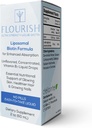 Solace Nutrizione - Biotina Flourish Capelli, Vitamine Pelle e Unghie, Integratori di Vitamina Liquida con Vitamina B7, Integratore di Crescita Dei Capelli Non Aroma, Vitamine Biotina Ultra-Strength, 15.000 mcg, 2fl oz