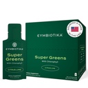 CYMBIOTIKA Super Greens Supplemento con clorofilla, Spirulina, Daily Vegan Superfood Packets for Digestive Gut Health, Detox, Energy and Immune Support, Citrus Lime Flavor, 15 mL Pouches, 30 Pack