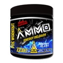 AMMO ® Energy ReloadsTM Pre Workout Powder - 300mg Caffeina Zero Sugar Vital Aminos ed Elettroliti senza aromi artificiali o colori (Berry Blast)