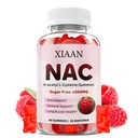 NAC Gummies per bambini e adulti, N Acetyl Cysteine 1000mg NAC Supplemento per gli antiossidanti e il supporto immunitario, Lung & Liver Health, Raspberry Flavor 60 Count