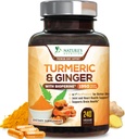 curcumina curcuma curcuma supplemento 1950mg - 95% Curcuminoidi con curcuma organica e zenzero, BioPerine pepe nero per il miglior assorbimento, naturale Vegan Joint Support, Non-GMO, in bottiglia in USA - 240 capsule