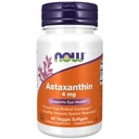 NOW Integratori alimentari, Astaxantina 4 mg, caratteristiche Zanthin®, Supporta la salute degli occhi*, 60 Veg Softgels