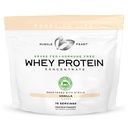 Polvere di concentrato di proteine del siero di erba-Fed di festa del muscolo, tutto naturale, ormone pasta libera ha aumentato la polvere di proteine del siero per le donne e gli uomini, pulito, non OGM & Gluten Concentrato di siero - Vanilla, 5lb