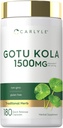 Carlyle Gotu Kola Capsule 1500mg | 180 Count | Non OGM, Gluten Free | Estratto di erbe tradizionali
