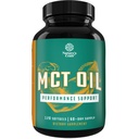 C8 MCT olio softgels - Trigliceri a catena media MCT olio di cocco supplemento con trigliceridi di Caprylic/Capric per la scultura del corpo, maggiore energia & Stamina - Keto supplementi per la perdita di peso - 120 Ct