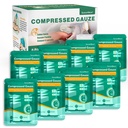 Calibro a compressione sterile 8 pacchetti con Z-Folded - Guarnizione per arresto alleato, 4.5" x 4.1 Yards, 6-Ply - per il kit di pronto soccorso, Kit di traumi medici, IFAK forniture ricarica
